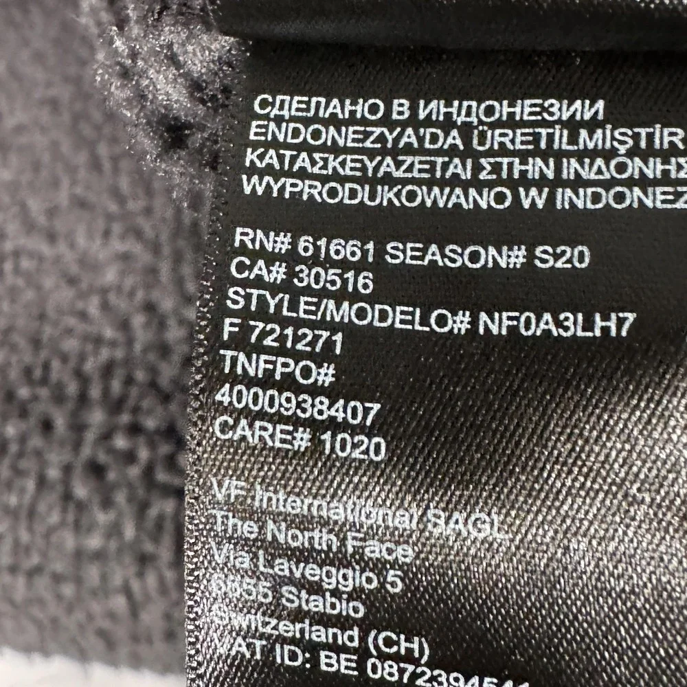 The North Face Jacket Mens M‎ Black Fleece Full Zip Visus Therapeutics Sweater